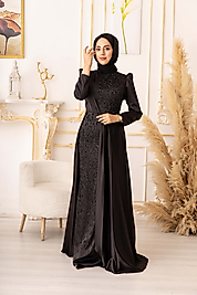 ÖNDEN VE YANDAN PELERİNLİ BALIK MODEL TESETTÜR ABİYE (K19760)
